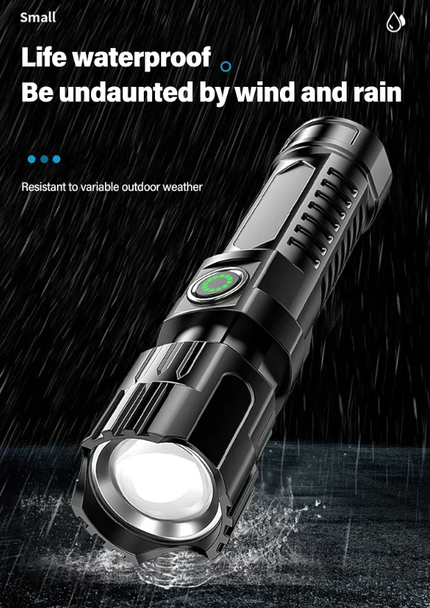 RLTEC Lampu Senter LED Rechargeable Flashlight 500 Lumens P50 1200mAh - 908 Gambar produk RLTEC Lampu Senter LED Rechargeable Flashlight 500 Lumens P50 1200mAh - 908