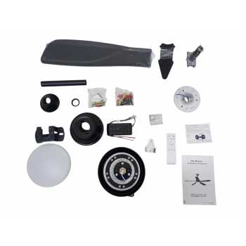 Gambar produk SOVE Kipas Angin Gantung Lampu LED Tri Color with Remote 52 Inch - SOTF-011503