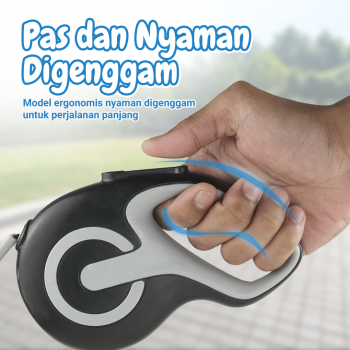 Gambar produk ROPET Tali Tuntun Hewan Anjing Automatic Retractable Dog Leash 3M - RP014