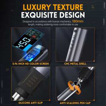 Gambar produk FNIRSI Solder Digital Adjustable Temperature Digital Screen 100W - HS-02B