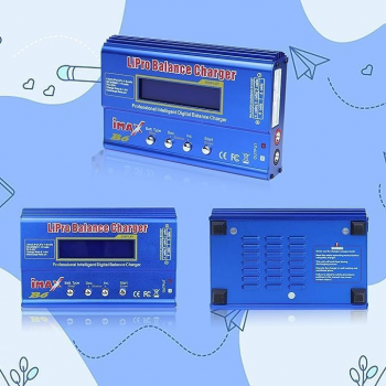 Gambar produk IMAX B6 Charger Baterai Drone Li-Po Li-ion Li-Fe Ni-Cd Polymer LCD 80W