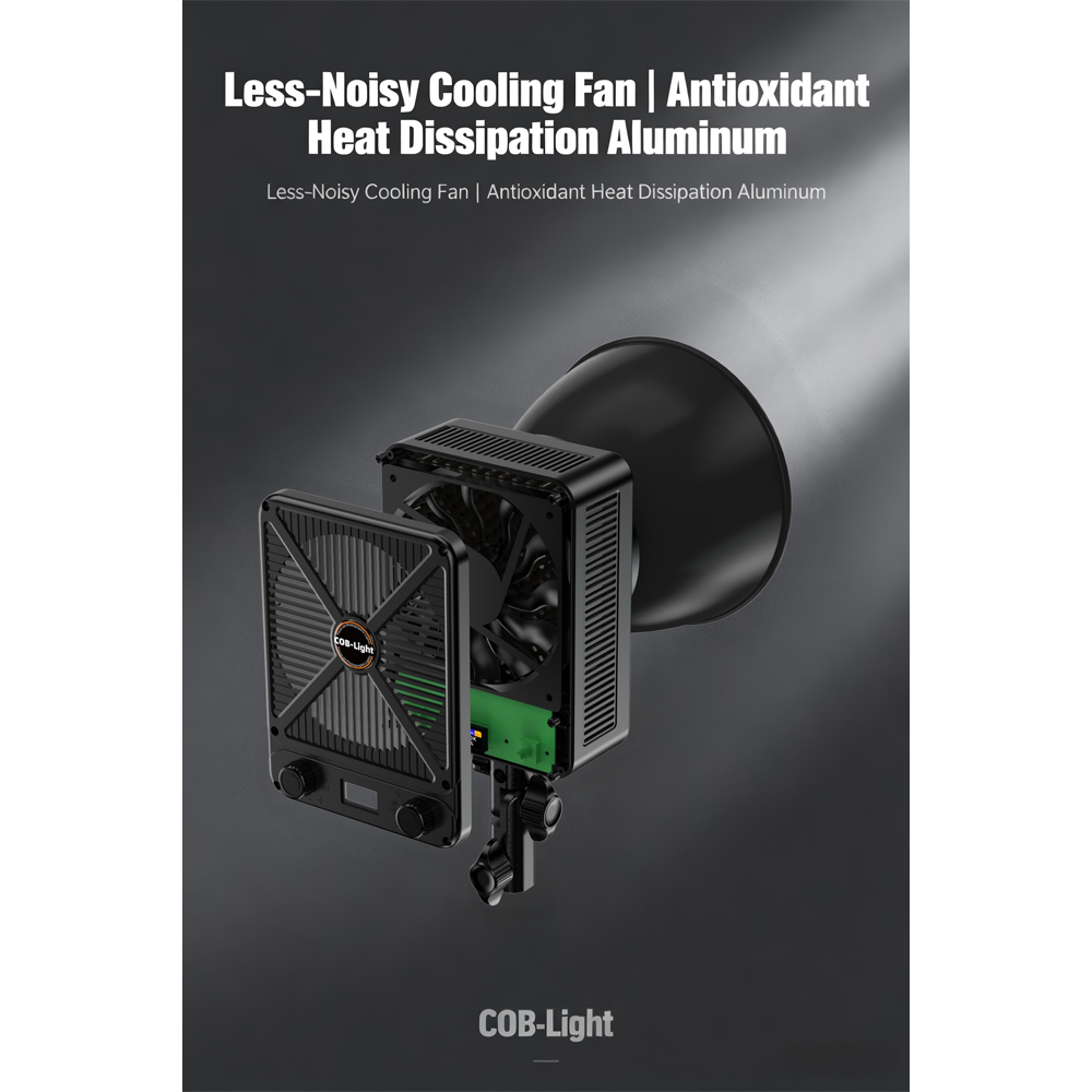 Gambar produk LIYADI Lampu Studio Fotografi COB LED RGBW 24 Mode TFT Display 230W - G230