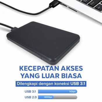 Gambar produk WTZ External HDD Enclosure 2.5 Inch USB Type-C to USB Type-C 3.1 - GEN-2