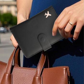 Gambar produk Deziliao Dompet Passport Kulit Travel Card Holder Leather PU - D-10