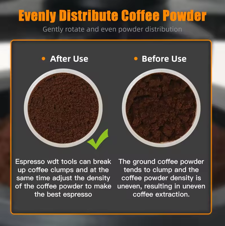 ALIKISSCAFE Stirrer Distribusi Kopi Espresso WDT Barista 10 Needle 58mm - AK-325 Gambar produk ALIKISSCAFE Stirrer Distribusi Kopi Espresso WDT Barista 10 Needle 58mm - AK-325