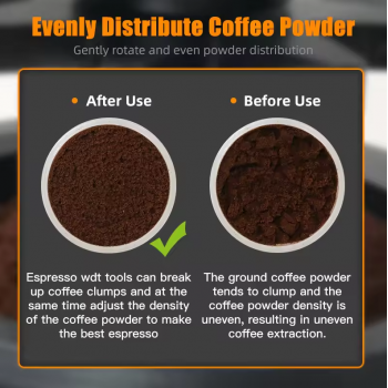 Gambar produk ALIKISSCAFE Stirrer Distribusi Kopi Espresso WDT Barista 10 Needle 58mm - AK-325