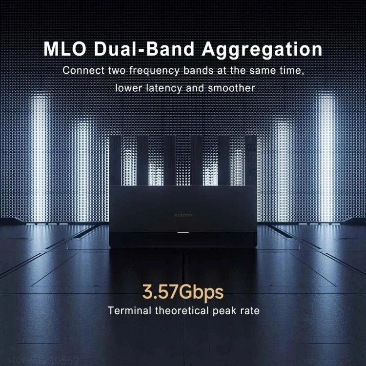 Xiaomi Router WiFi 7 6 Antenna Dual Band Qualcomm 4K QAM OFDMA MLO - BE6500 Gambar produk Xiaomi Router WiFi 7 6 Antenna Dual Band Qualcomm 4K QAM OFDMA MLO - BE6500