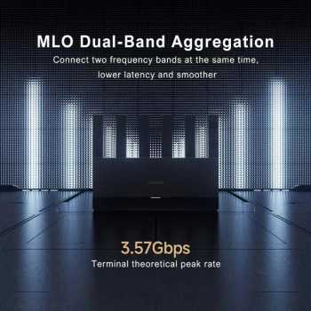 Gambar produk Xiaomi Router WiFi 7 6 Antenna Dual Band Qualcomm 4K QAM OFDMA MLO - BE6500