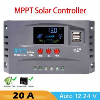 HXC Solar Charge Controller MPPT 2 USB Automatic Identify 12V/24V - HXC3