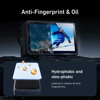 Gambar produk TELESIN Tempered Glass Protective Film DJI Osmo Action 6 Two Set - S6-FLM-26