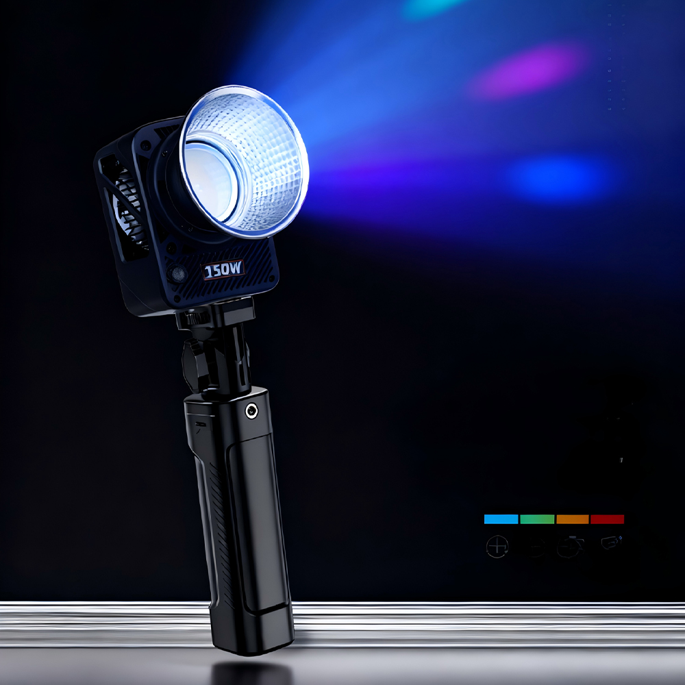 Gambar produk LIYADI Lampu Studio Fotografi COB RGBW TFT Display 150W with Battery
