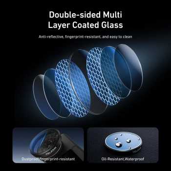 Gambar produk TELESIN Camera Lens Filter DJI Osmo Action 6 CPL ND8 ND16 ND32 - S5-FLT-40