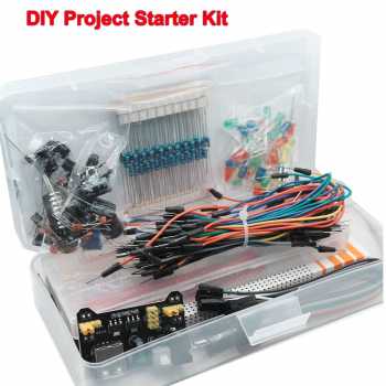 LeMi Starter Kit Arduino UNO R3 dengan Breadboard 830 Hole MB-102 - LR03