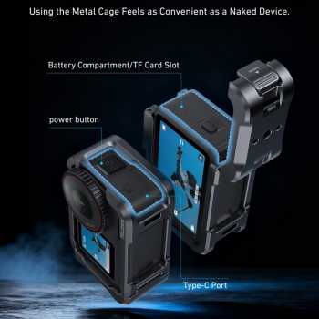 Gambar produk TELESIN Case Pelindung Kamera Aksi DJI Osmo Action 6 Protective Frame - S6-FMS-35-TDJ