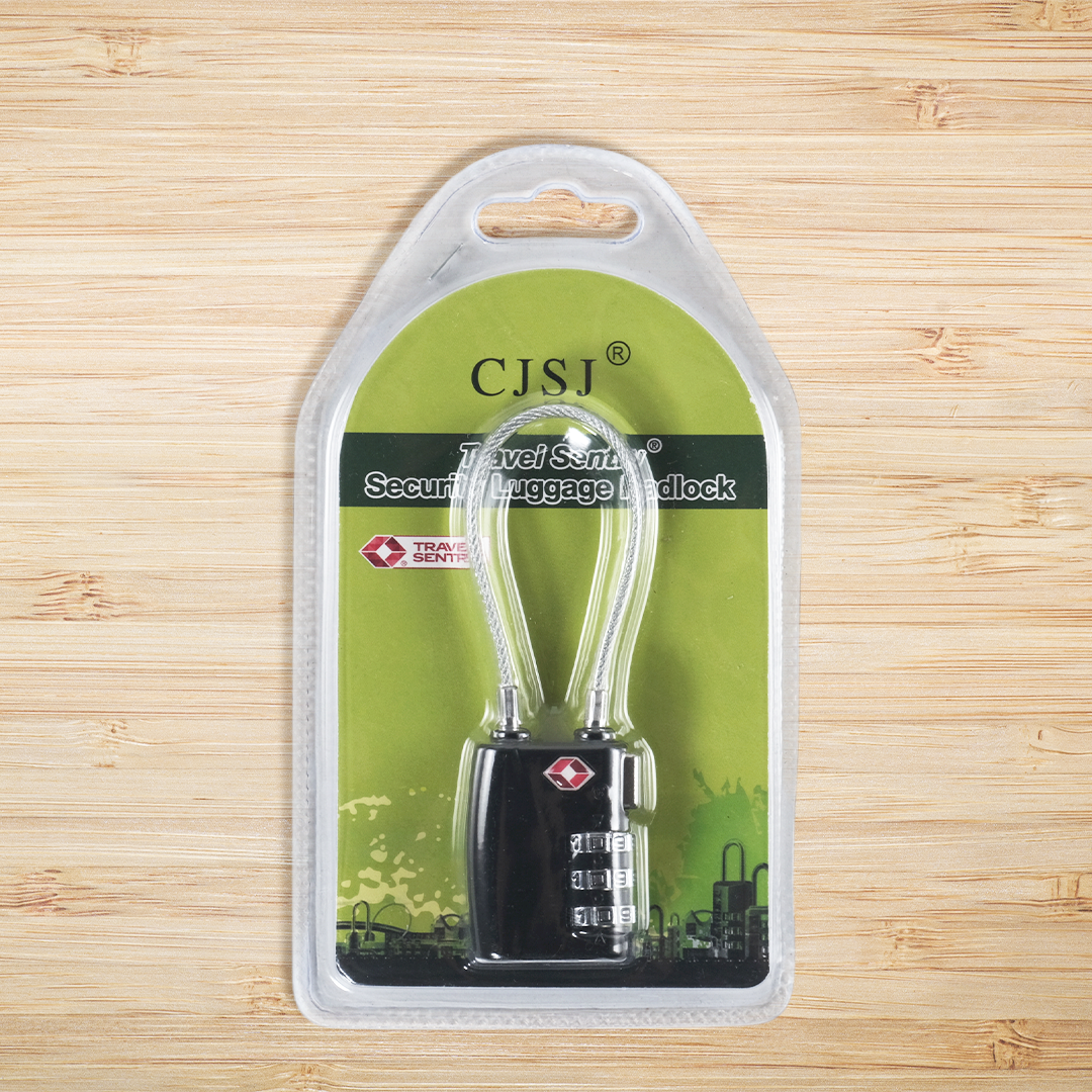 CJSJ Gembok Koper Angka 3 Digit Suitcase Password TSA Lock - TSA007 Gambar produk CJSJ Gembok Koper Angka 3 Digit Suitcase Password TSA Lock - TSA007