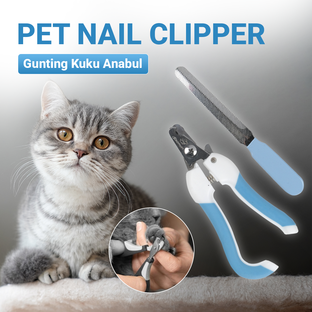 BaoRun Gunting Kuku Hewan Anjing Kucing Kelinci Stainless Steel - 5X Gambar produk BaoRun Gunting Kuku Hewan Anjing Kucing Kelinci Stainless Steel - 5X