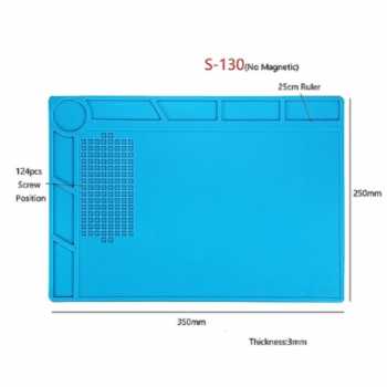Gambar produk LUXIANZI Alas Matras Solder Heat Insulation Mat Non Magnetic 350x250mm - S130