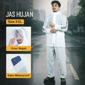 KEYRU Jas Hujan Setelan Motor Dewasa Visor PVC Waterproof Raincoat - TN-74