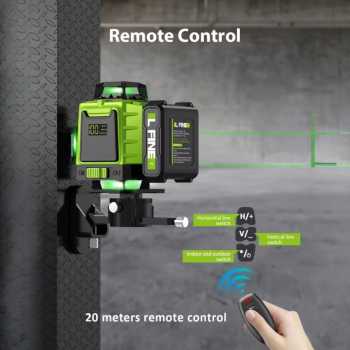 Gambar produk LFINE Laser Level Self Levelling 4D 8 Lines Construction with Remote - LF-100