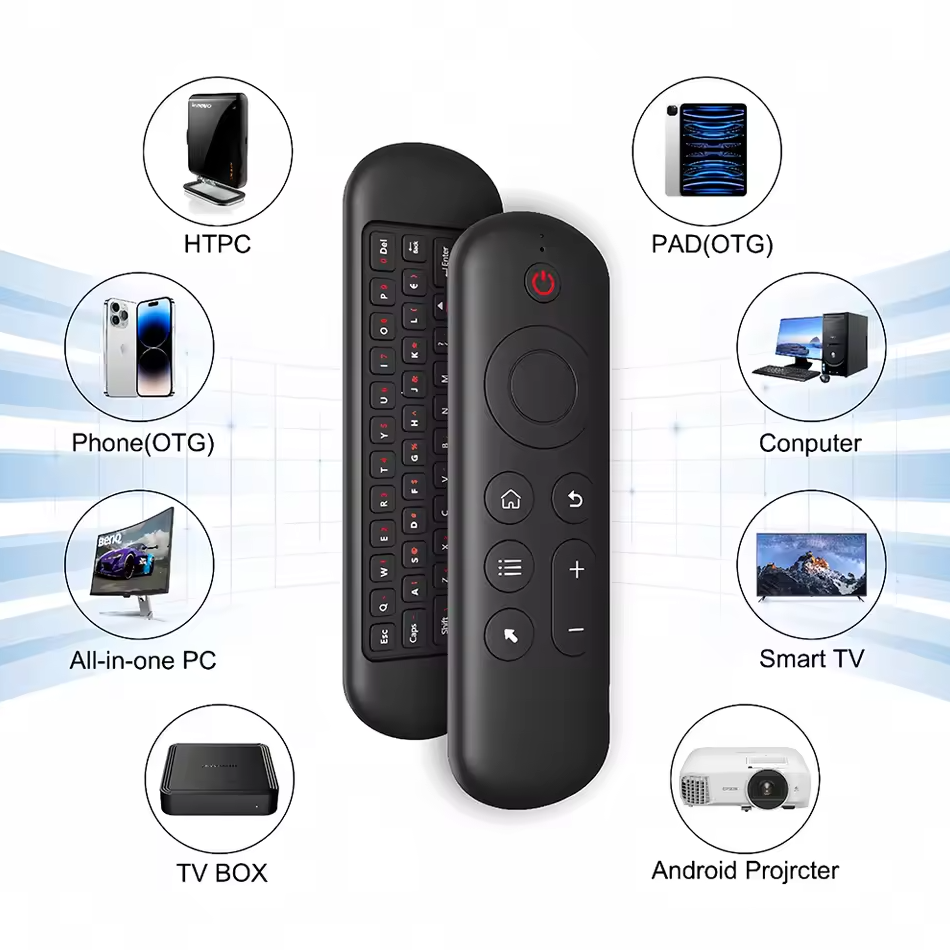 Gambar produk Kebidumei Air Mouse Wireless Keyboard Remote Backlit 7 Colors 250mAh - KB200