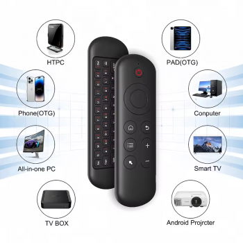 Gambar produk Kebidumei Air Mouse Wireless Keyboard Remote Backlit 7 Colors 250mAh - KB200