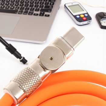 Gambar produk USLION Kabel Charger USB Type C Rotatable 2A 1M - USN1M