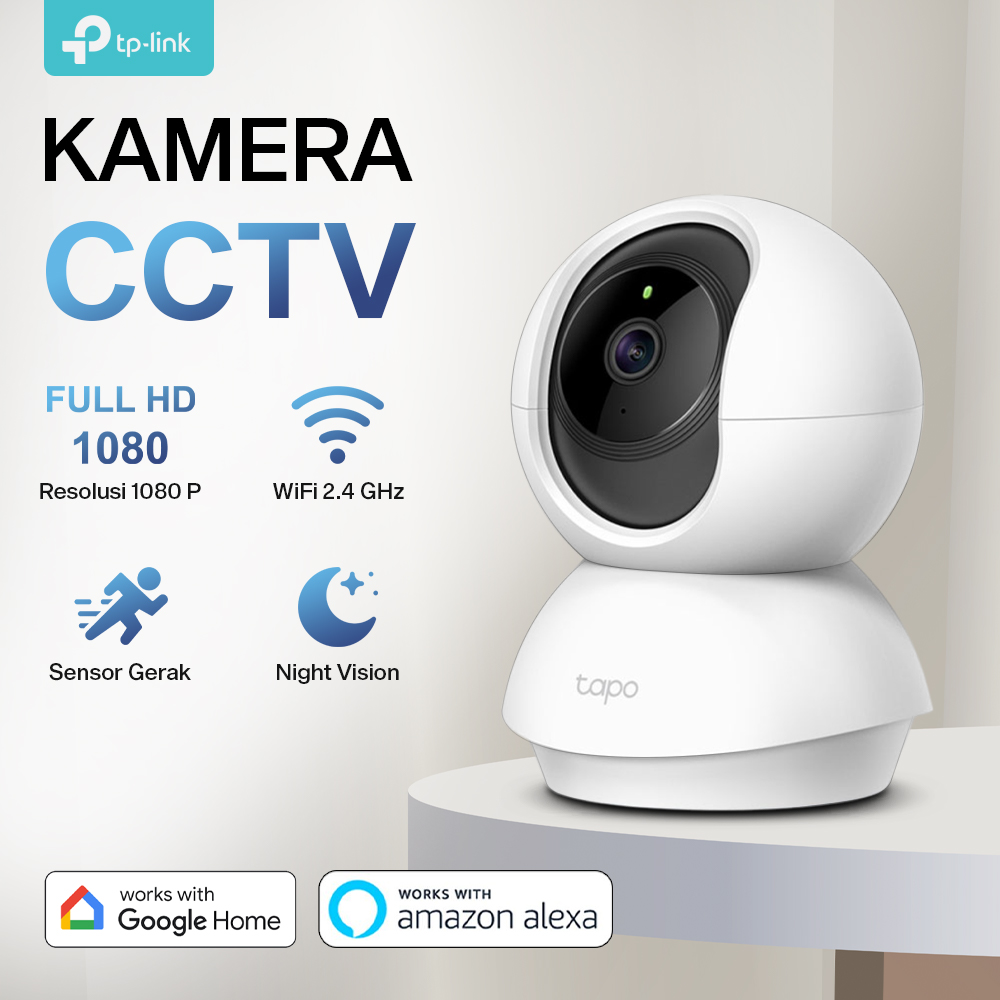 Gambar produk TP-LINK IP Camera CCTV 1080P Night Vision Pan Tilt - Tapo C200