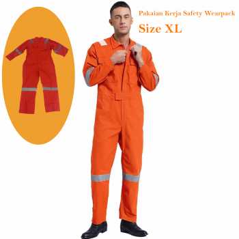Gambar produk Doomiva Pakaian Kerja Safety Wearpack Coverall Reflective Strips XL - DM-480