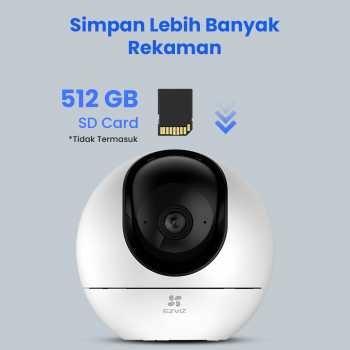 Gambar produk EZVIZ Kamera CCTV PTZ WiFi Smart IP Camera AI Tracking 3K 5MP - H6