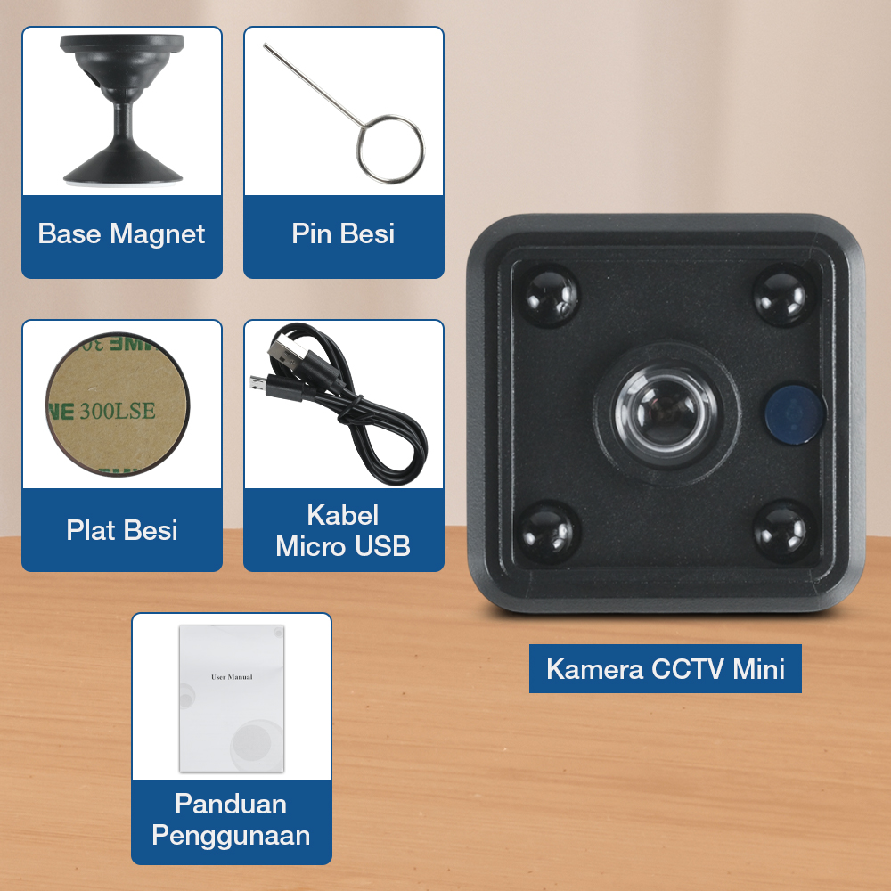 Yisfream Kamera CCTV Indoor Mini WiFi IP Camera IR Detection 480P - Y-36 Gambar produk Yisfream Kamera CCTV Indoor Mini WiFi IP Camera IR Detection 480P - Y-36