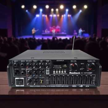 Gambar produk Sunbuck Bluetooth EQ Amplifier Karaoke Mixer Audio FM - AV-MP326BT