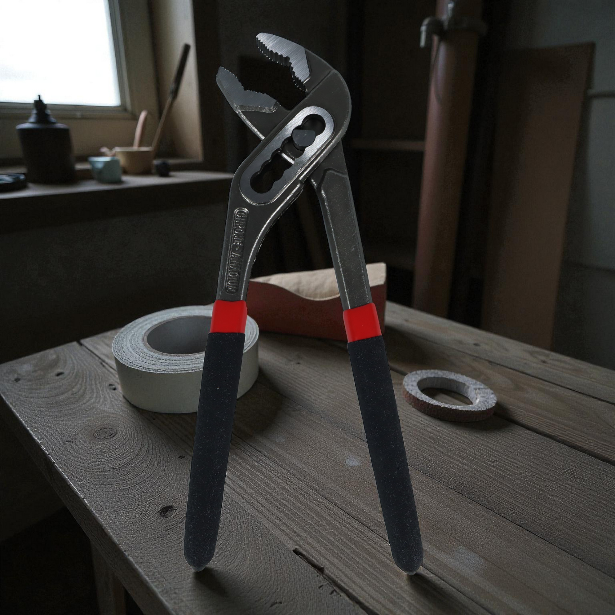 OUSIKA Tang Clamping Pipa Air Multifungsi Adjustable Pipe Pliers 8 Inch - OU95 Gambar produk OUSIKA Tang Clamping Pipa Air Multifungsi Adjustable Pipe Pliers 8 Inch - OU95