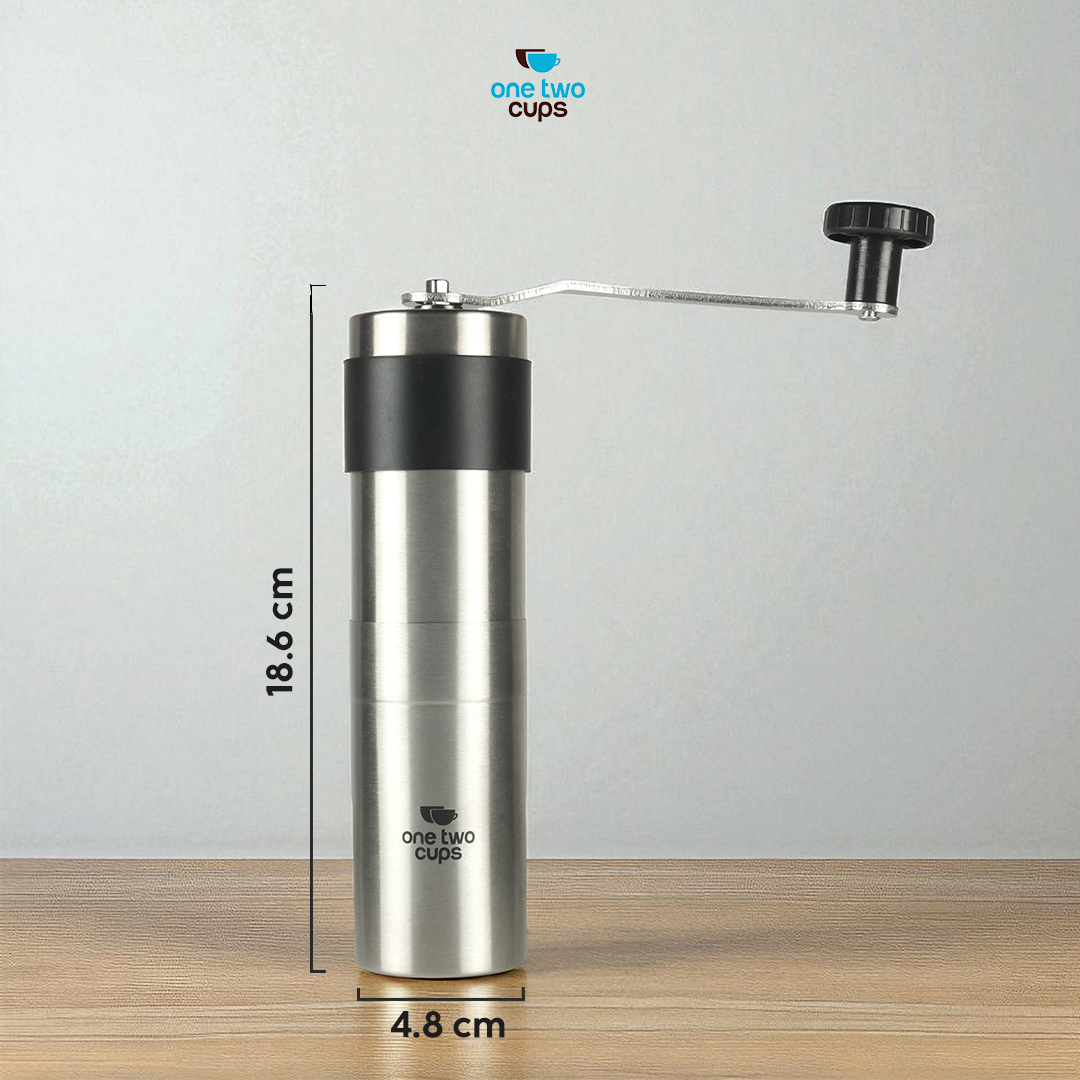 One Two Cups Alat Penggiling Kopi Manual Coffee Grinder Adjustable - OTC48 Gambar produk One Two Cups Alat Penggiling Kopi Manual Coffee Grinder Adjustable - OTC48