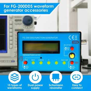 VOANZO Signal Generator 15 Waveforms 500KHz with Antenna Coil - FG-200