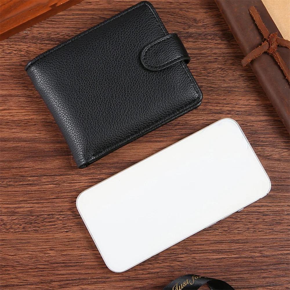 Gambar produk ISKYBOB Dompet Pria Kulit PU Leather Multiple Card Slot 9.5x12cm - ISKY-12
