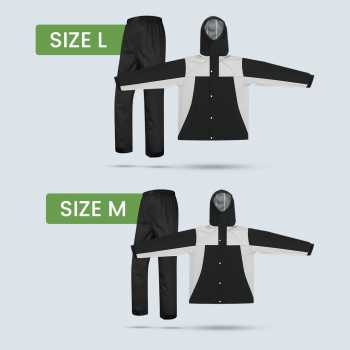 Gambar produk Keyru Jas Hujan Setelan Motor Polyester Pongee Waterproof Raincoat M - ZY-8118