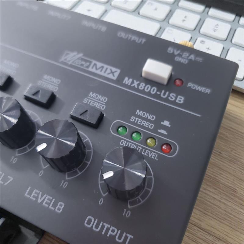 Micro Audio Signal Mixer Console Instrument Extender 8 Channel - MX800 Gambar produk Micro Audio Signal Mixer Console Instrument Extender 8 Channel - MX800