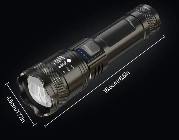 RLTEC Lampu Senter LED Rechargeable Flashlight 500 Lumens P50 1200mAh - 908 Gambar produk RLTEC Lampu Senter LED Rechargeable Flashlight 500 Lumens P50 1200mAh - 908