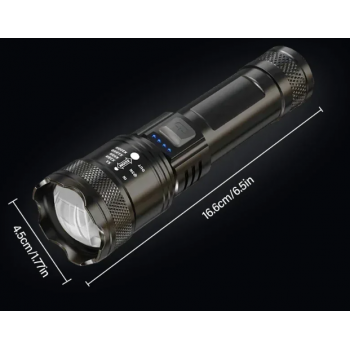Gambar produk RLTEC Lampu Senter LED Rechargeable Flashlight 500 Lumens P50 1200mAh - 908