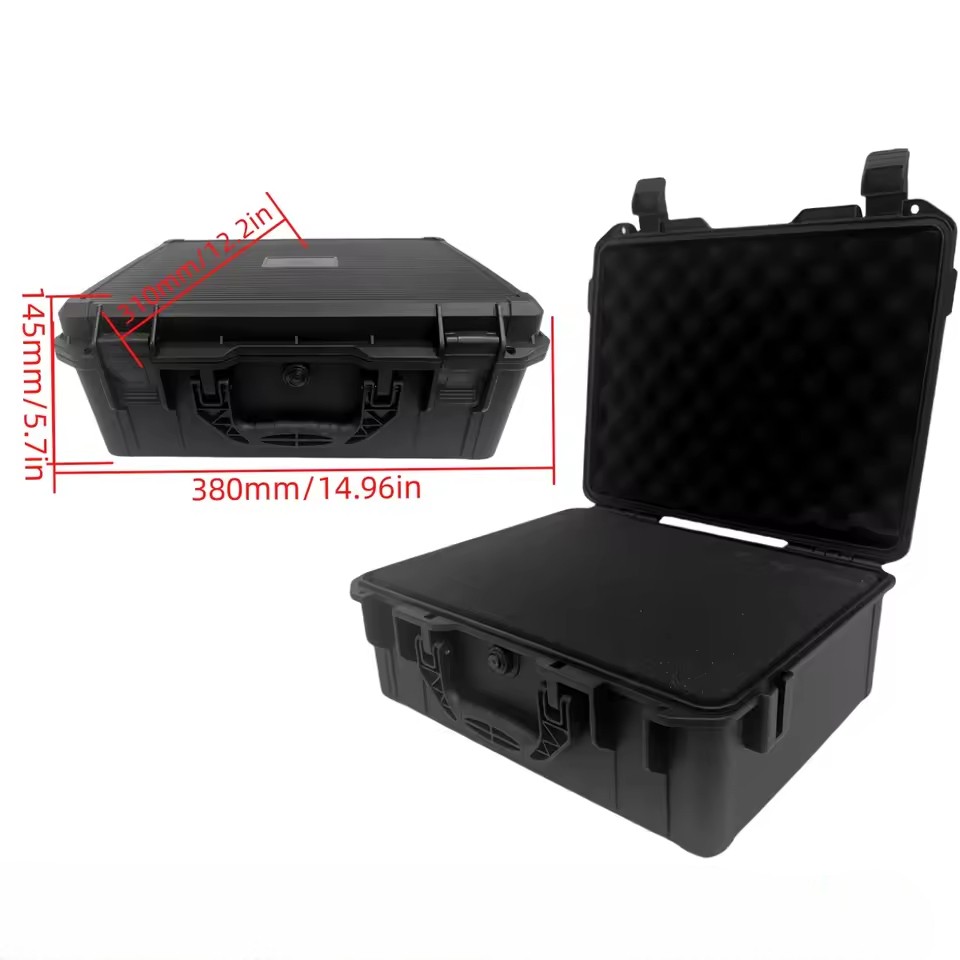 Gambar produk HAMLIN Kotak Perkakas Penyimpanan Barang Toolbox Hard Case Waterproof 380x310x145mm - DT-57