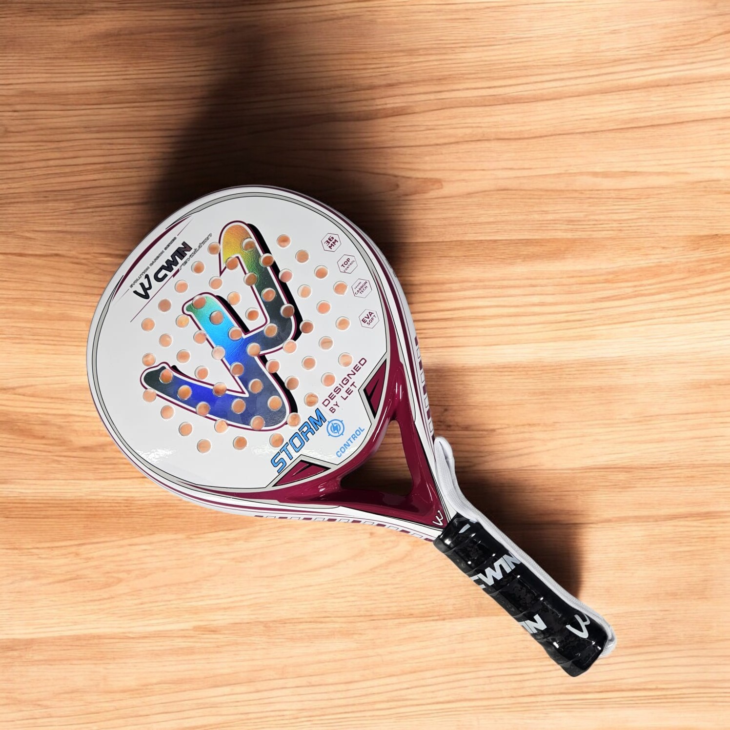 Gambar produk CWIN Raket Padel Teardrop Carbon Fiber 3.6cm Thickness 365g - 6357