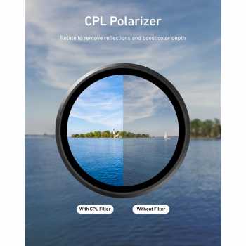 Gambar produk TELESIN Camera Lens Filter DJI Osmo Action 6 CPL ND8 ND16 ND32 - S5-FLT-40