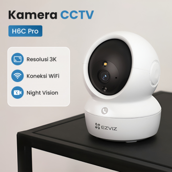 EZVIZ Kamera CCTV 3K Motion Detection Two Way Audio WiFi 5GHz - H6c Pro 5MP