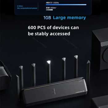 Gambar produk Xiaomi Router WiFi 7 8 Signal Amplifier Tri-Band Quad Core A73 4K QAM - BE7000