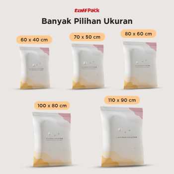 Gambar produk TaffPACK Kantong Plastik Vakum Pakaian Vacuum Bag 5 PCS Electric Pump - FL22