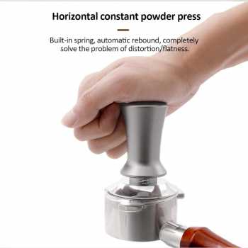 Gambar produk Jinsei Tamper Kopi Espresso Barista Threaded Base Stainless Steel 304 58mm - JN-24