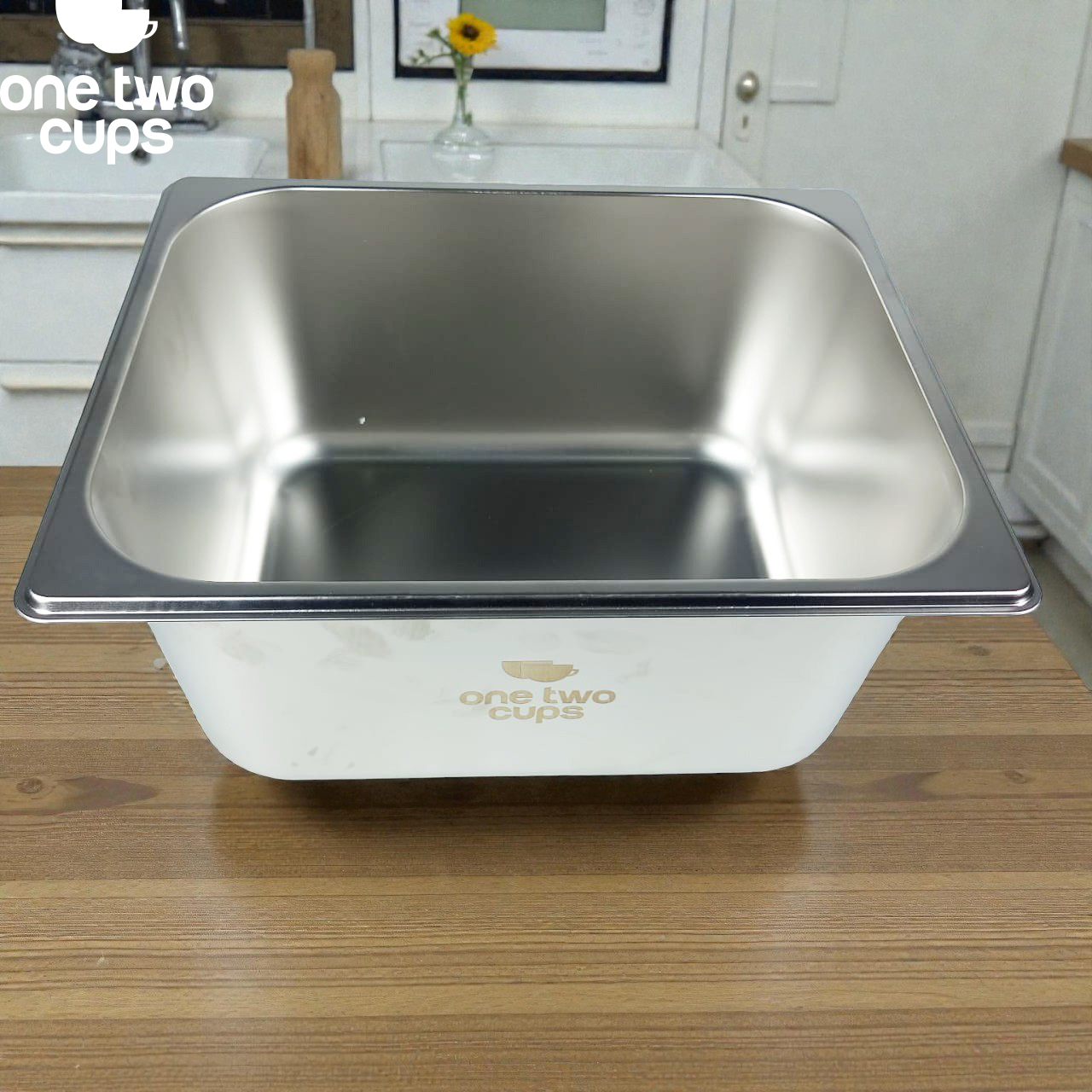 Gambar produk One Two Cups Food Pan Stainless Steel Wadah Makanan dengan Tutup 1/2x15cm - SP215