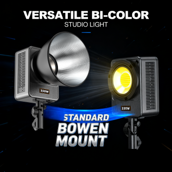 Gambar produk LIYADI Lampu Studio Fotografi COB LED 3in1 Color TFT Display 330W - G330