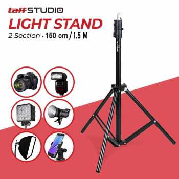 Gambar produk TaffSTUDIO Portable Light Stand Tripod 2 Section 150cm - TB-037