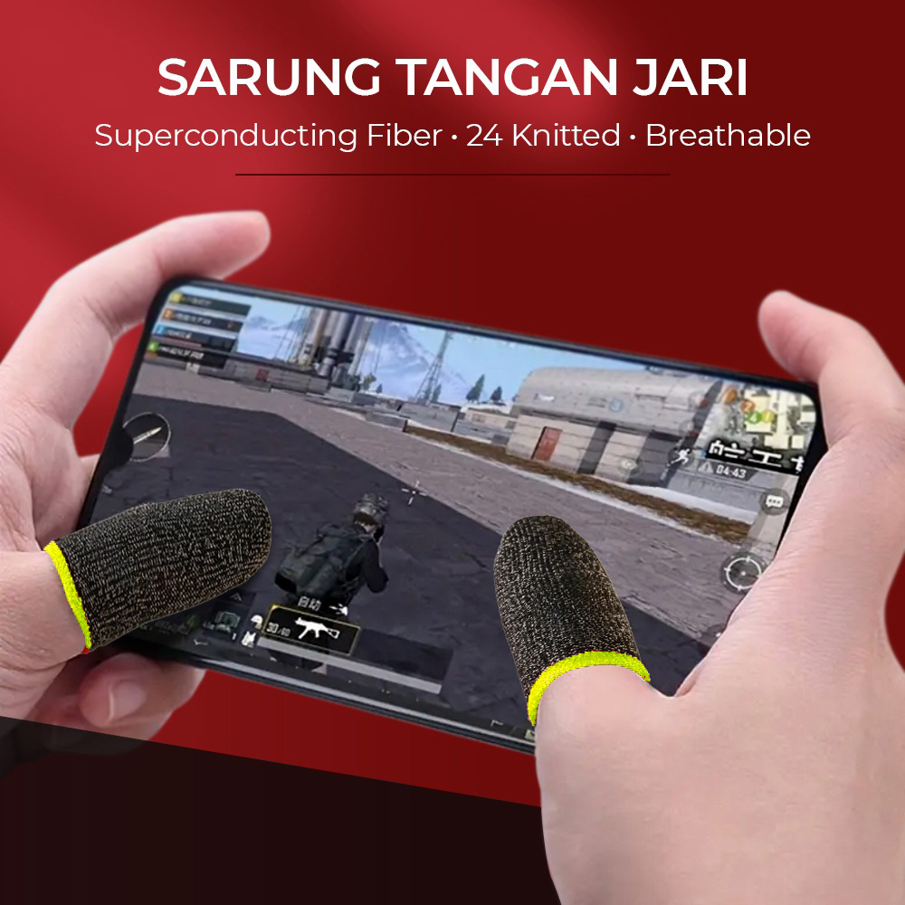 Gambar produk Shezi Sarung Tangan Jari Gaming Finger Sleeve Breathable Touchscreen - S02